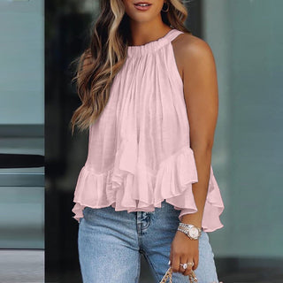 BRYNOUVELLE | Blouse à volants texturée Karianne