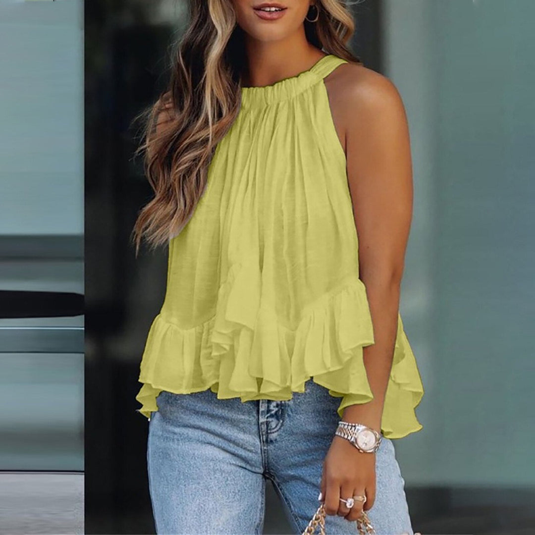BRYNOUVELLE | Blouse à volants texturée Karianne