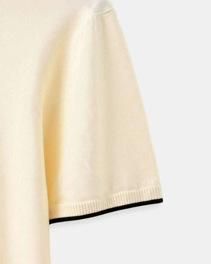 BRYNOUVELLE | POLO SUR MESURE EN PIQUÉ AVEC DÉTAILS CONTRASTANTS