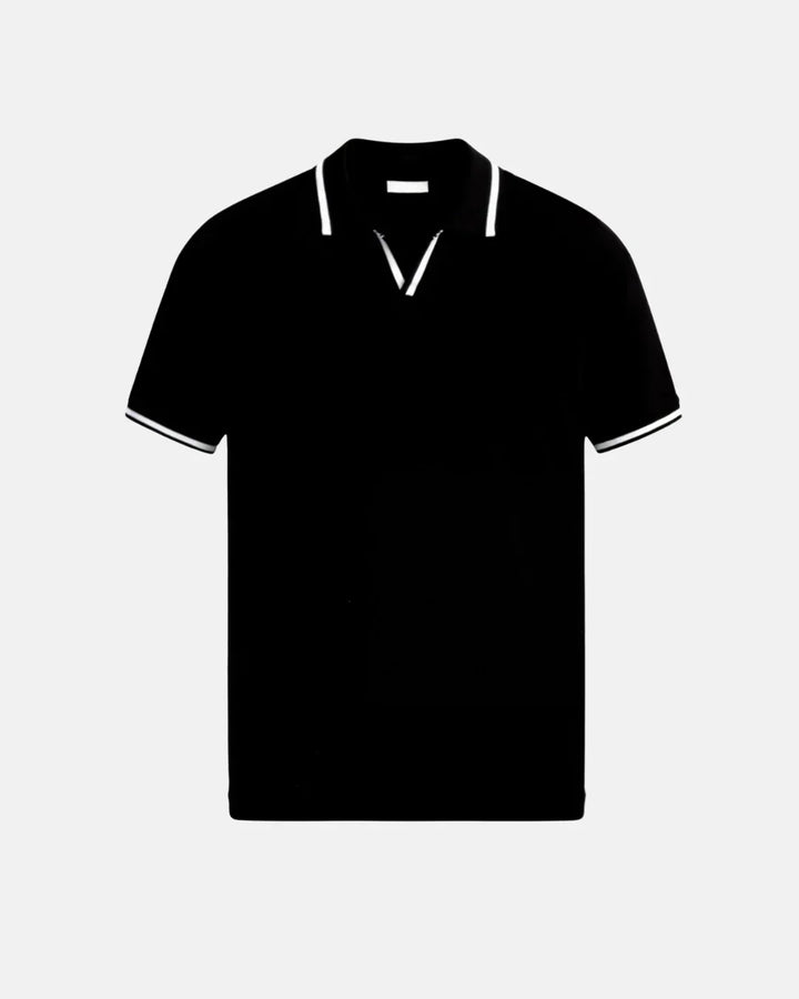 BRYNOUVELLE | POLO SUR MESURE EN PIQUÉ AVEC DÉTAILS CONTRASTANTS