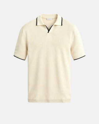 BRYNOUVELLE | POLO SUR MESURE EN PIQUÉ AVEC DÉTAILS CONTRASTANTS