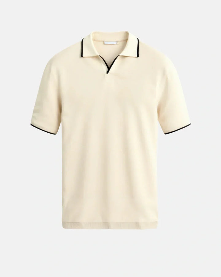 BRYNOUVELLE | POLO SUR MESURE EN PIQUÉ AVEC DÉTAILS CONTRASTANTS