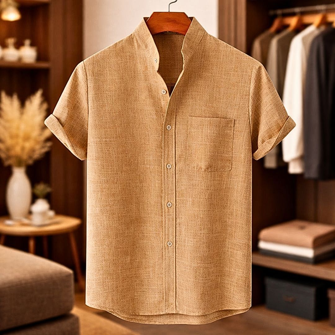 BRYNOUVELLE | Chemise Homme à Manches Courtes