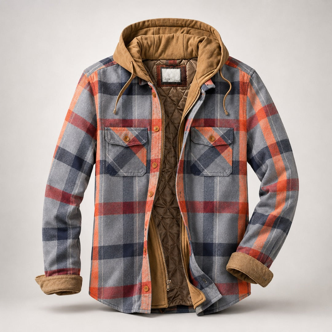 BRYNOUVELLE | VESTE À CARREAUX EN PATCHWORK POUR HOMMES