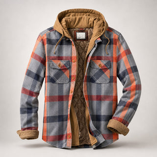 BRYNOUVELLE | VESTE À CARREAUX EN PATCHWORK POUR HOMMES