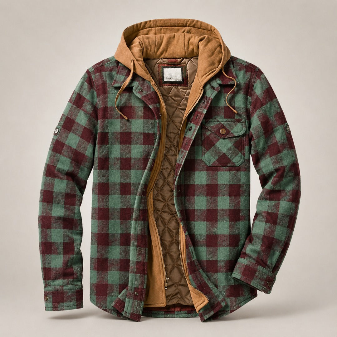BRYNOUVELLE | VESTE À CARREAUX EN PATCHWORK POUR HOMMES