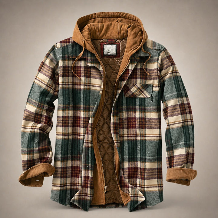 BRYNOUVELLE | VESTE À CARREAUX EN PATCHWORK POUR HOMMES