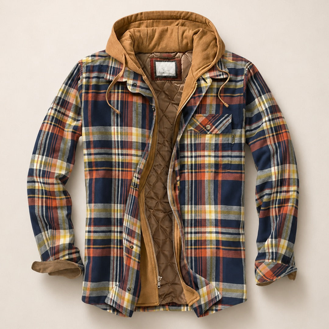 BRYNOUVELLE | VESTE À CARREAUX EN PATCHWORK POUR HOMMES