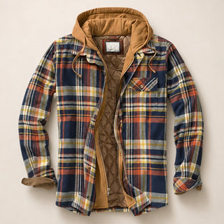 BRYNOUVELLE | VESTE À CARREAUX EN PATCHWORK POUR HOMMES