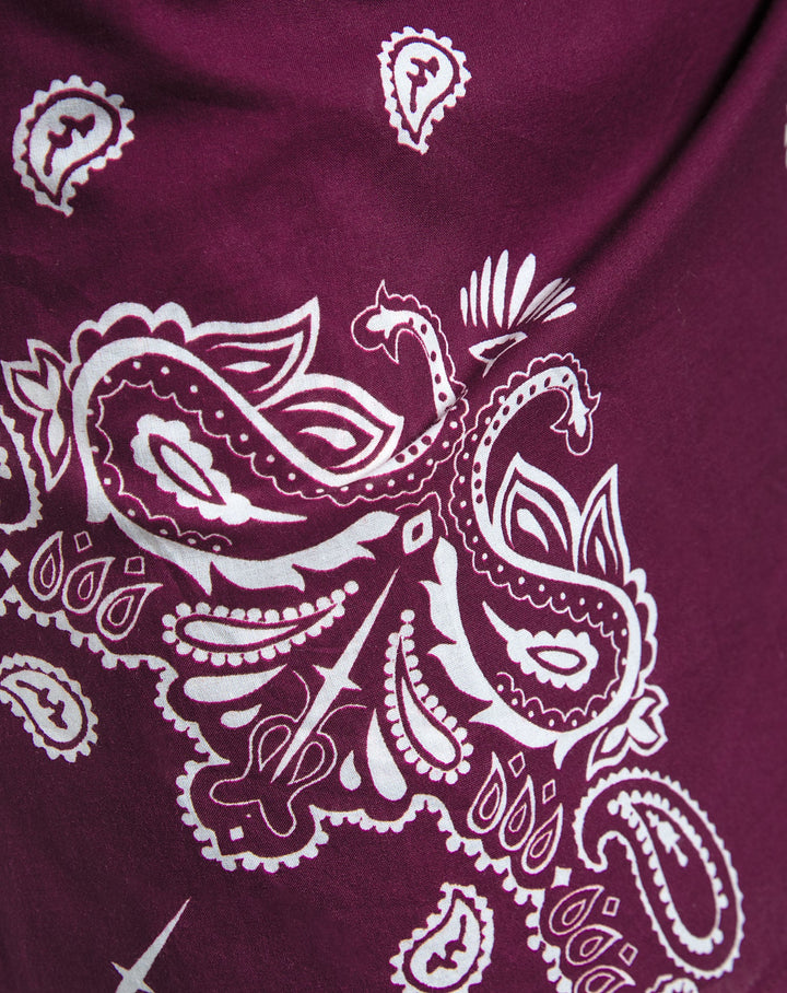JUPE EN BANDANA CERISE