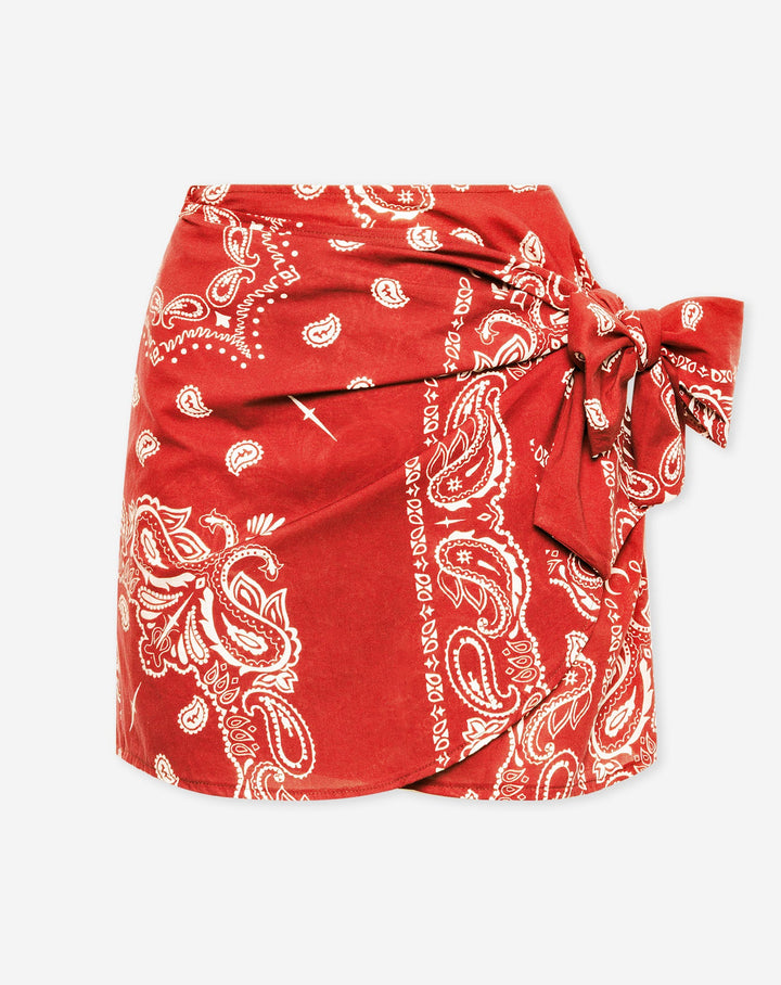 JUPE EN BANDANA ROUGE