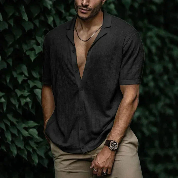 BRYNOUVELLE | Chemise en Lin Tricotée pour Homme
