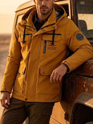 BRYNOUVELLE | Veste à Capuche avec Fermeture Éclair pour Hommes