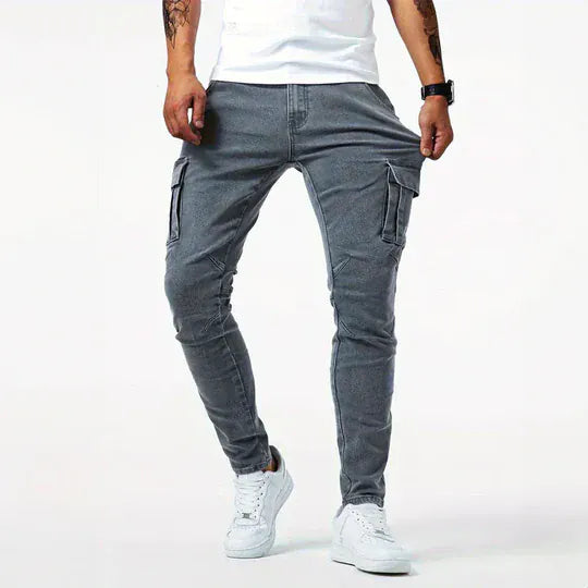 BRYNOUVELLE | JEANS CARGO EN DENIM POUR HOMMES