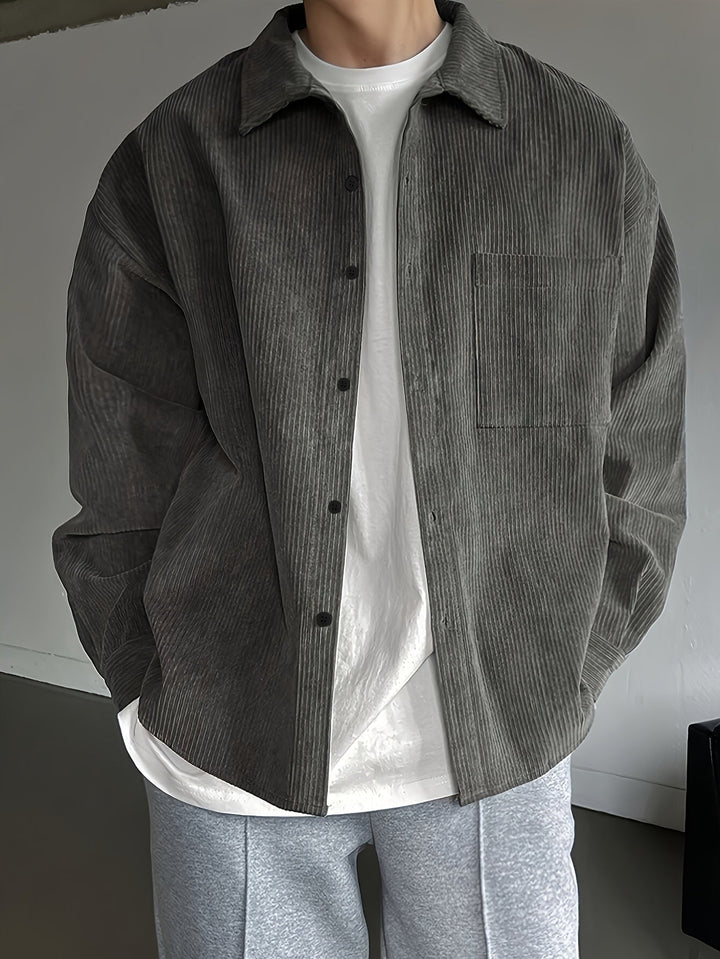 BRYNOUVELLE | CHEMISE À COL RELAXÉ POUR HOMMES