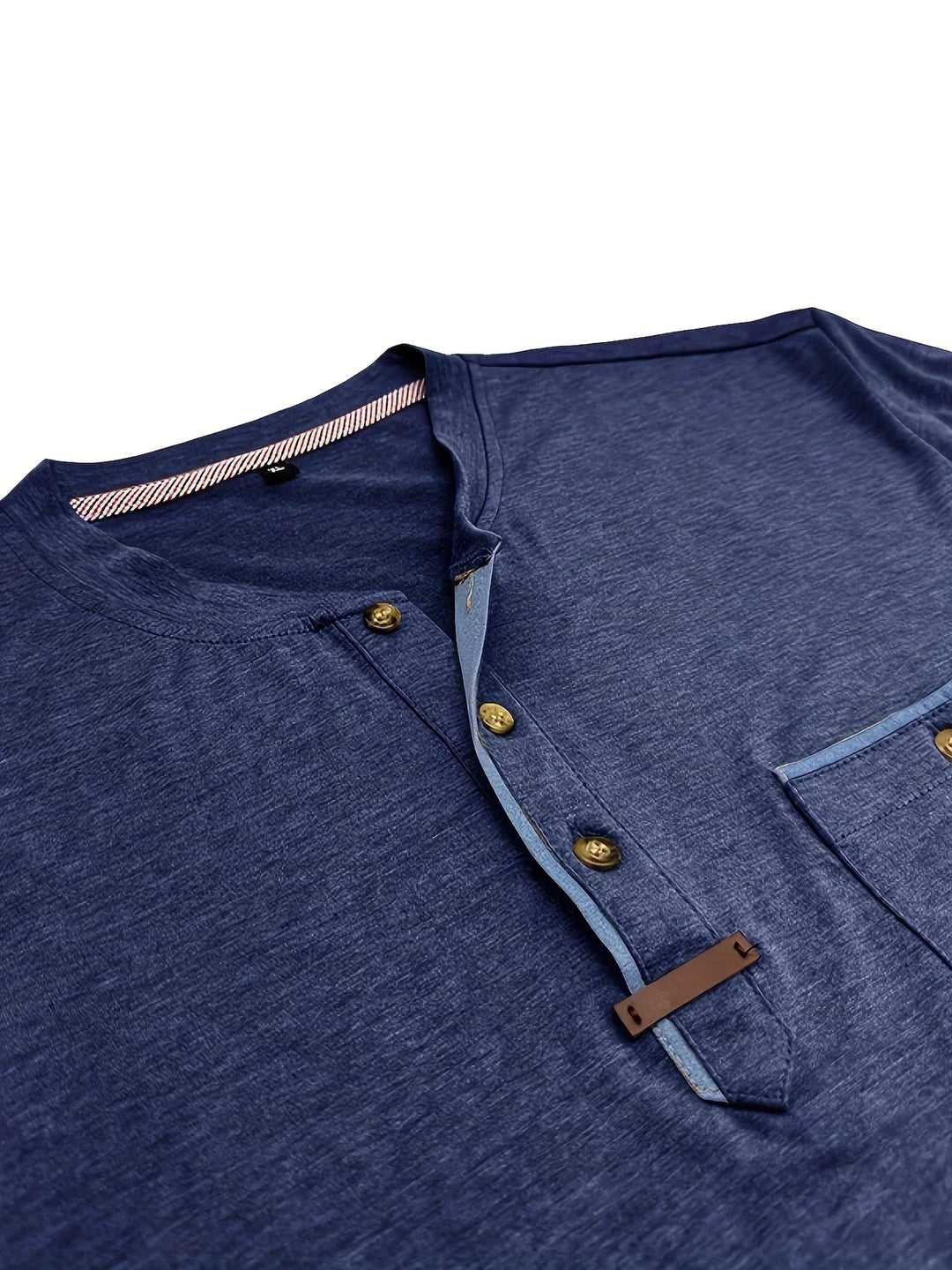 BRYNOUVELLE | T-SHIRT COL ROND ÉLÉGANT AVEC POCHE