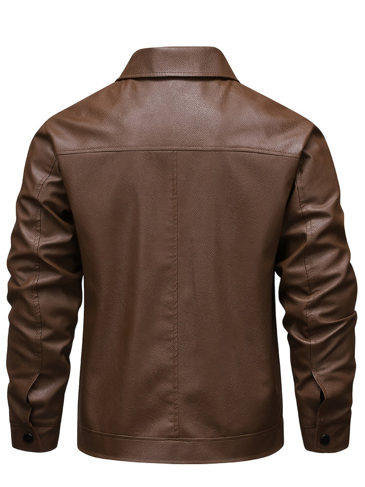 BRYNOUVELLE | Veste Classique en Cuir pour Hommes