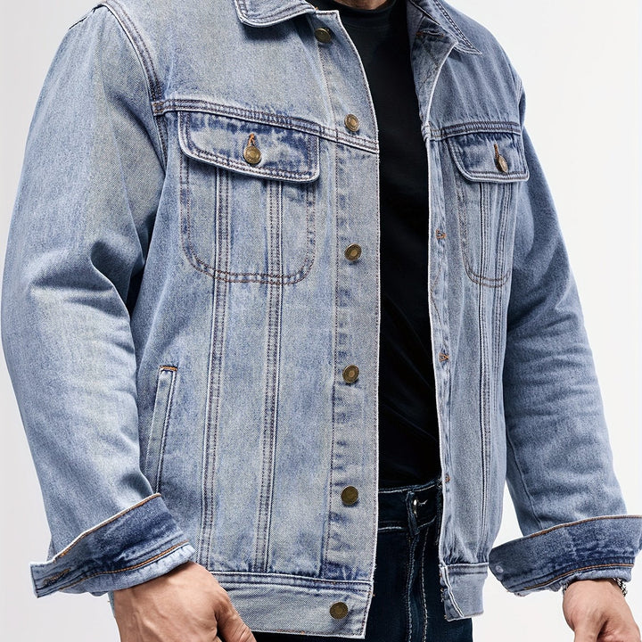 BRYNOUVELLE | Veste en Denim pour Hommes - Vêtement de Travail