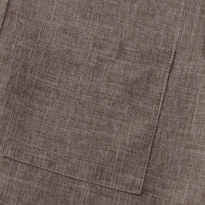 BRYNOUVELLE | CHEMISE EN COTON UNIE AVEC BOUTONS