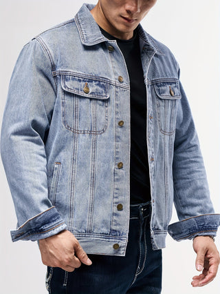 BRYNOUVELLE | Veste en Denim pour Hommes - Vêtement de Travail