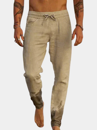 BRYNOUVELLE | PANTALON DE PLAGE CLASSIQUE EN LIN POUR HOMMES