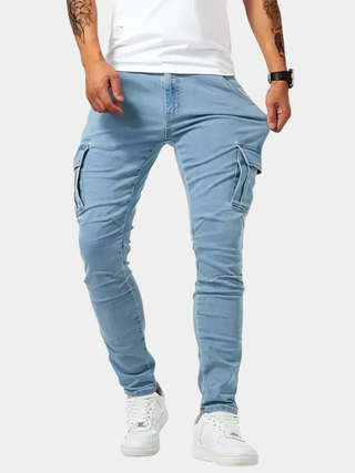 BRYNOUVELLE | JEANS CARGO EN DENIM POUR HOMMES