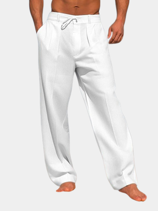 BRYNOUVELLE | PANTALON EN LIN UNI POUR HOMME