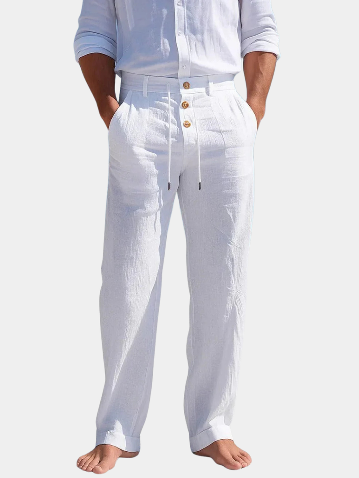 BRYNOUVELLE | PANTALON EN LIN MÉLANGÉ POUR HOMME