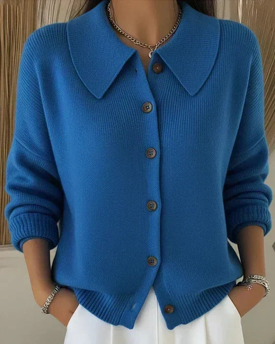 Velia | Cardigan avec Col Chemise