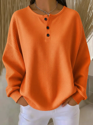 Miranda | Sweat Henley Texturé