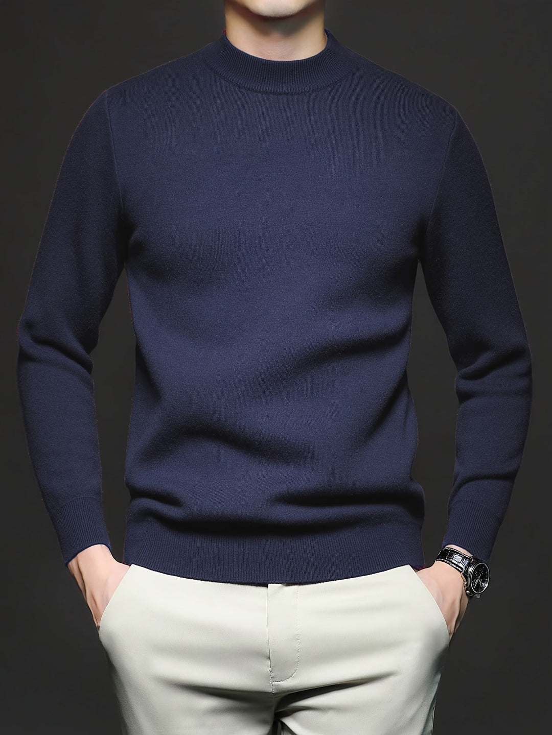BRYNOUVELLE | Pull en Maille Coton à Col Roulé pour Hommes