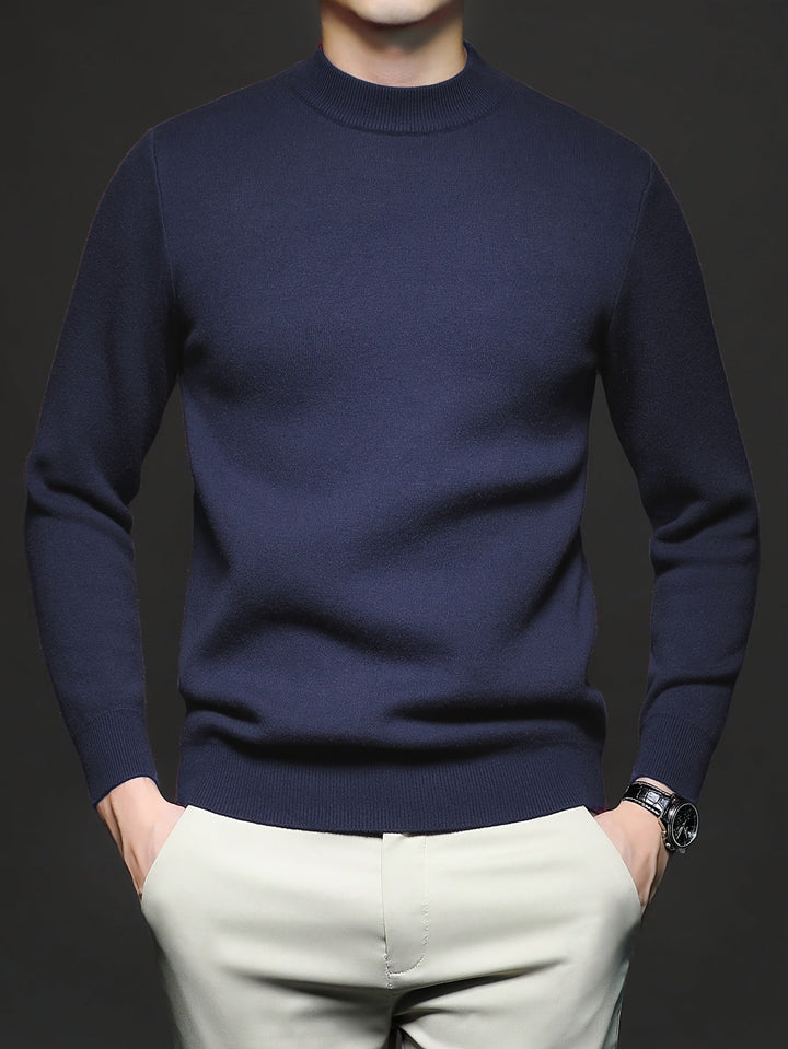 BRYNOUVELLE | Pull en Maille Coton à Col Roulé pour Hommes