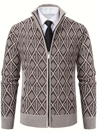 BRYNOUVELLE | PULL EN MAILLE GÉOMÉTRIQUE POUR HOMME