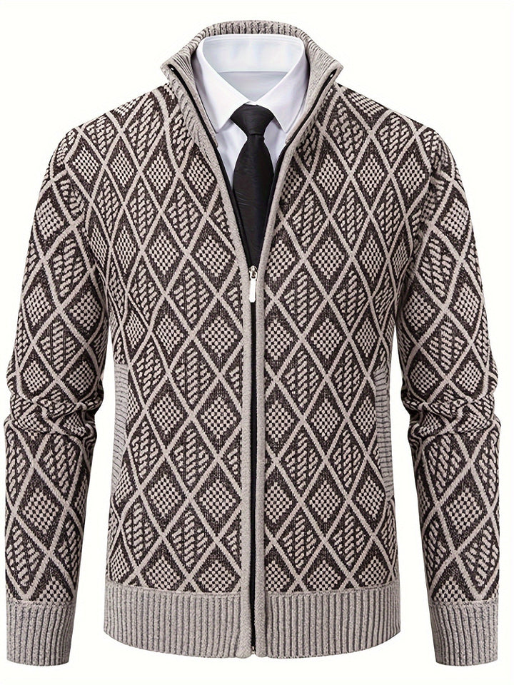 BRYNOUVELLE | PULL EN MAILLE GÉOMÉTRIQUE POUR HOMME