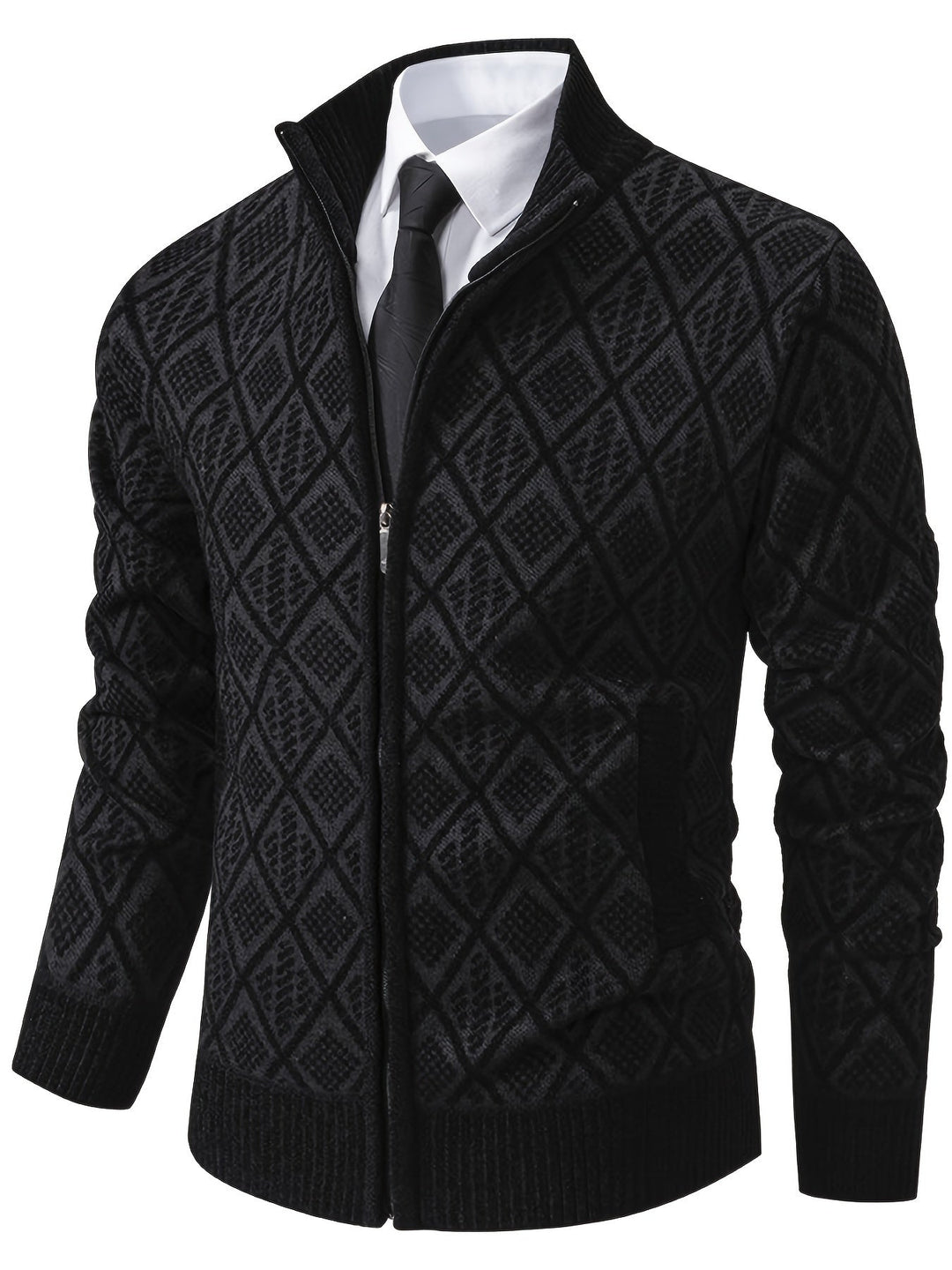 BRYNOUVELLE | PULL EN MAILLE GÉOMÉTRIQUE POUR HOMME