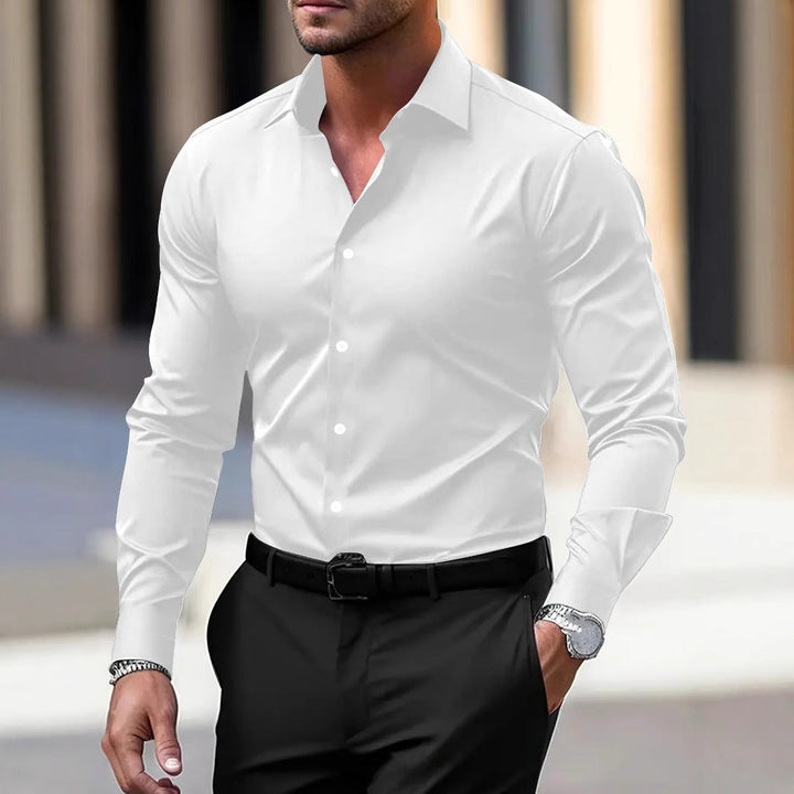 BRYNOUVELLE | Chemise en Velours à Col pour Hommes
