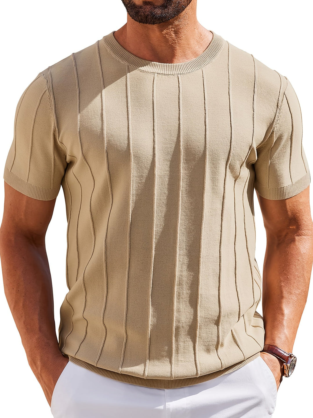 BRYNOUVELLE | CHEMISE EN MAILLE DE COTON POUR HOMME