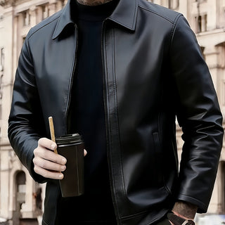 BRYNOUVELLE | Veste Classique en Cuir pour Hommes