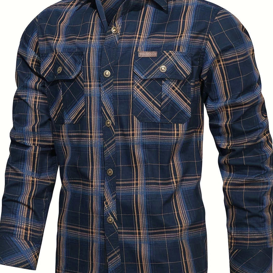 BRYNOUVELLE | Chemise en Coton à Revers pour Homme