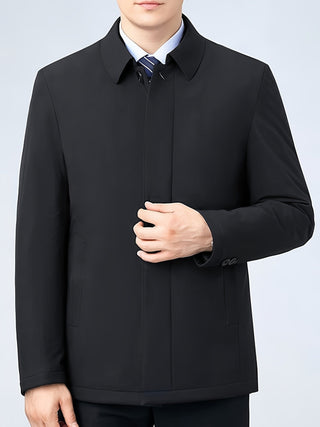 BRYNOUVELLE | Veste Homme à Col Revers et Fermeture Éclair