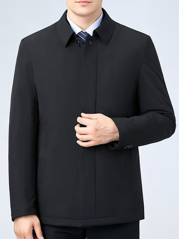 BRYNOUVELLE | Veste Homme à Col Revers et Fermeture Éclair