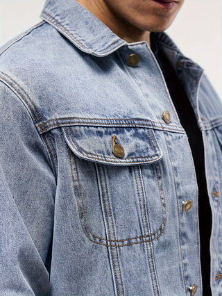 BRYNOUVELLE | Veste en Denim pour Hommes - Vêtement de Travail