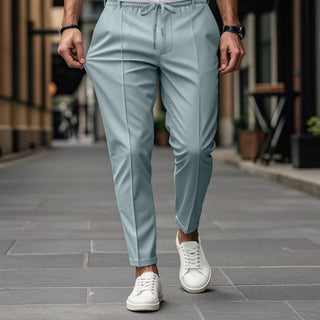 BRYNOUVELLE | PANTALONS CHINO SLIM FIT AVEC CORDON DE SERRAGE POUR HOMMES