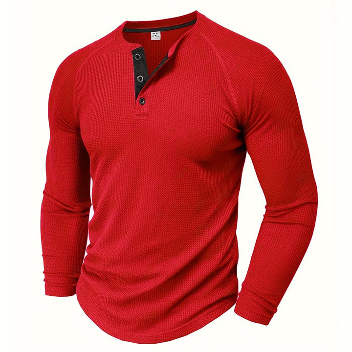 BRYNOUVELLE | T-Shirt Henley Texturé pour Homme
