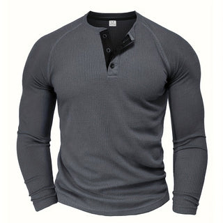 BRYNOUVELLE | T-Shirt Henley Texturé pour Homme