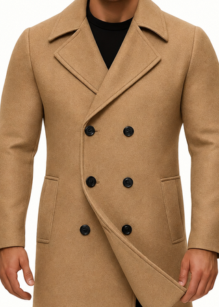BRYNOUVELLE | Manteau Midi à Revers pour Homme