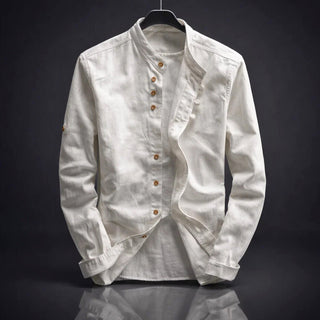 BRYNOUVELLE | Chemise Homme à Col Montant