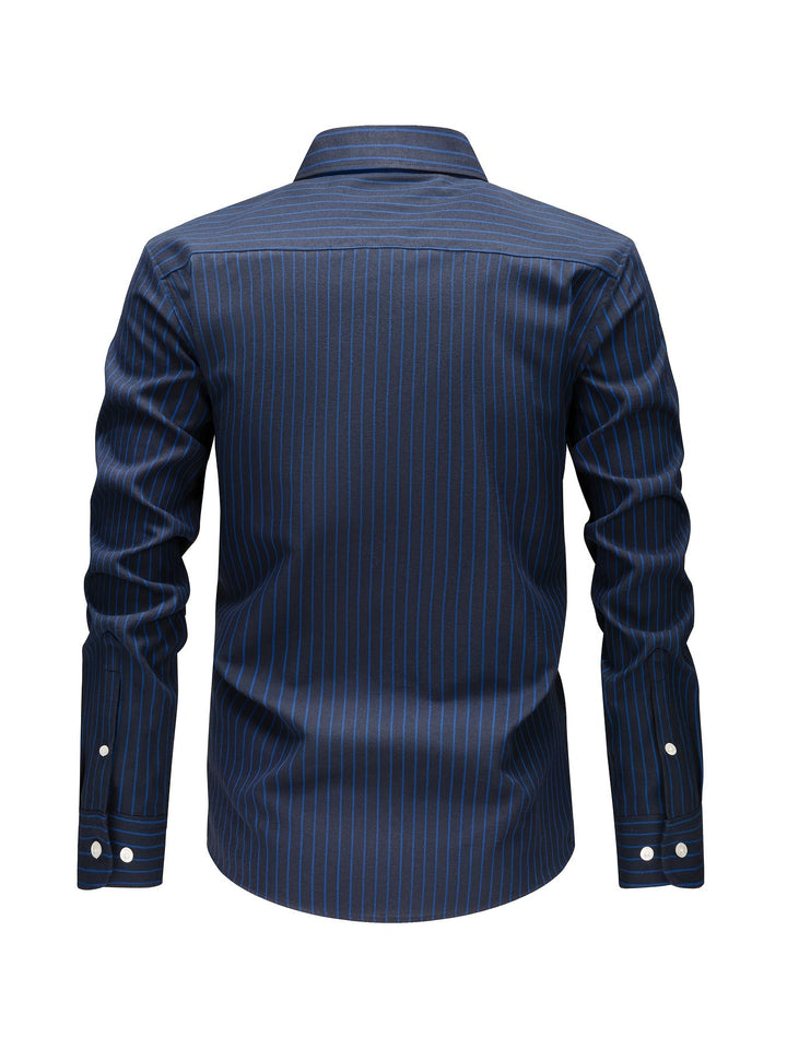 BRYNOUVELLE | Chemise Rayée en Coton pour Hommes