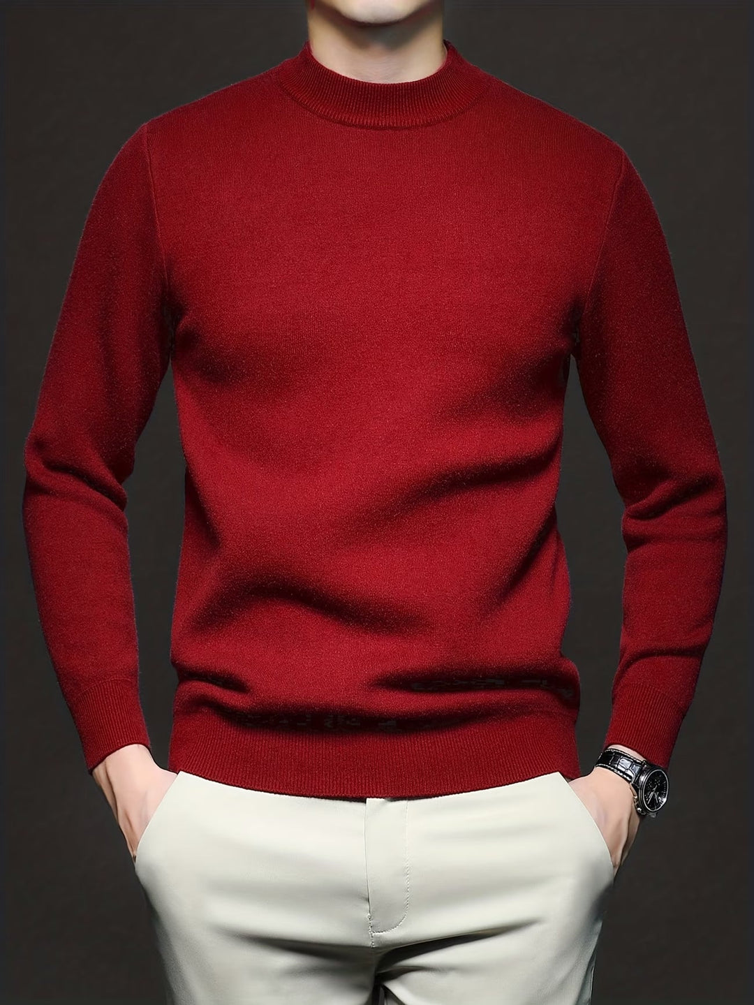 BRYNOUVELLE | Pull en Maille Coton à Col Roulé pour Hommes