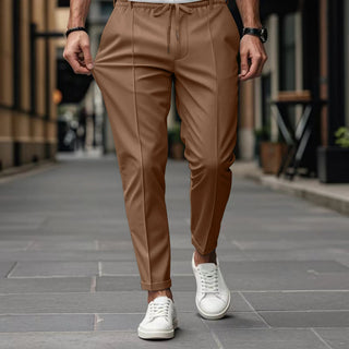 BRYNOUVELLE | PANTALONS CHINO SLIM FIT AVEC CORDON DE SERRAGE POUR HOMMES
